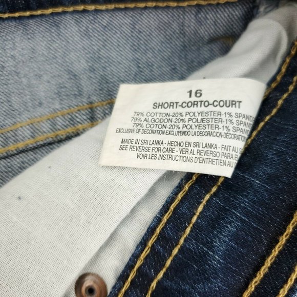 Gloria Vanderbilt Womens Amanda Blue Mid Wash Denim Straight Jeans Size 16 Short - Picture 7 of 14